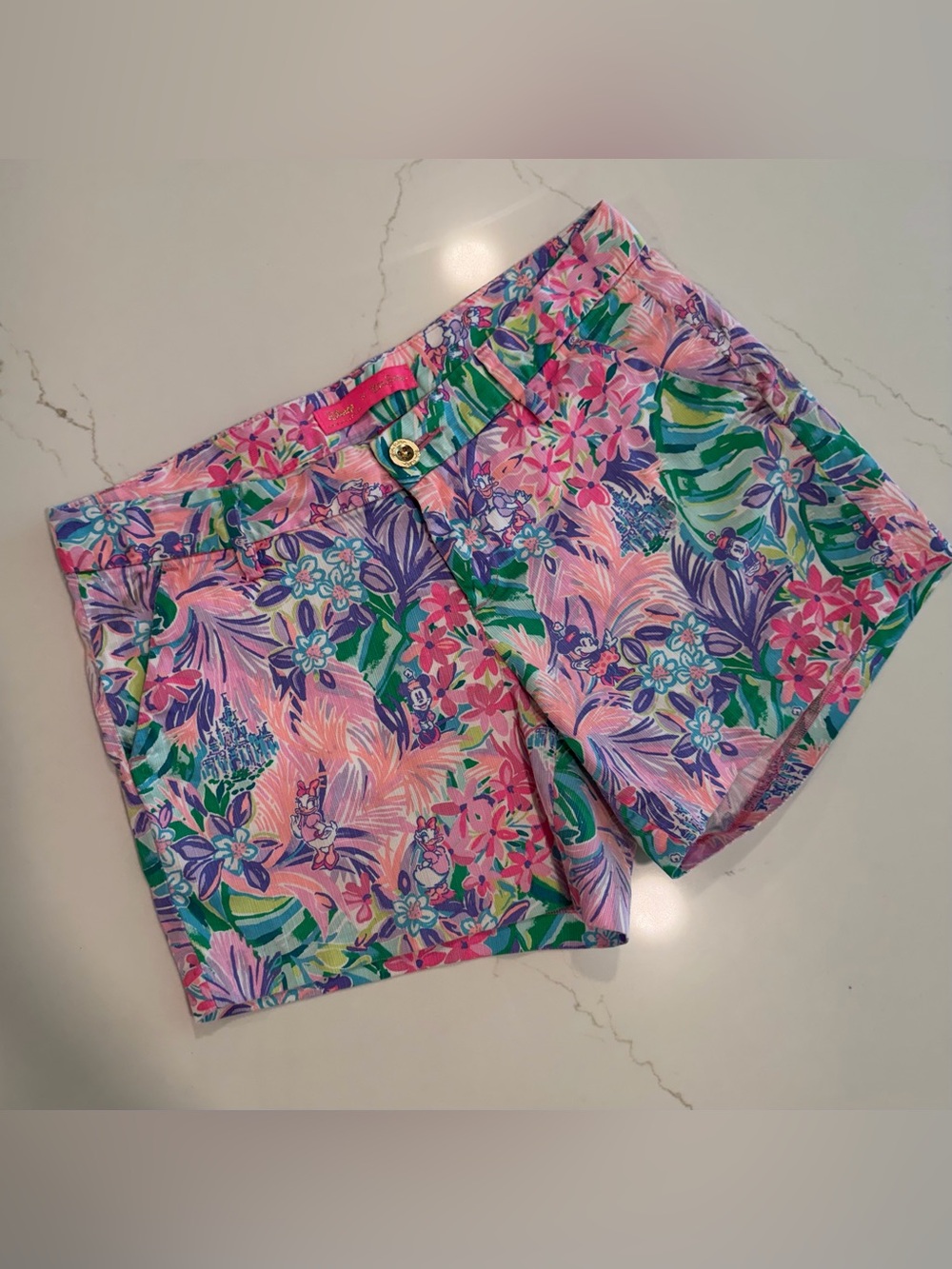 Lilly Pulitzer x Disney Tropical Shorts - Pink, Green & Purple
